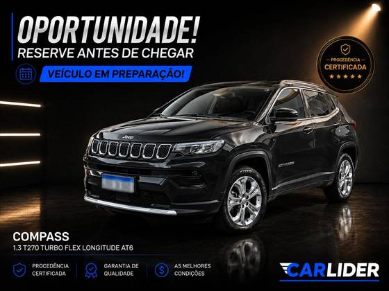 JEEP COMPASS 1.3 T270 TURBO FLEX LONGITUDE AT6 JEEP COMPASS 1.3 T270 TURBO FLEX LONGITUDE AT6
